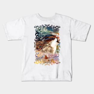 Wolf Spirit abstract Kids T-Shirt